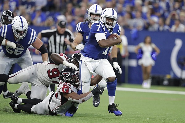 Brissett's fast start helps Colts hold off Falcons 27-24