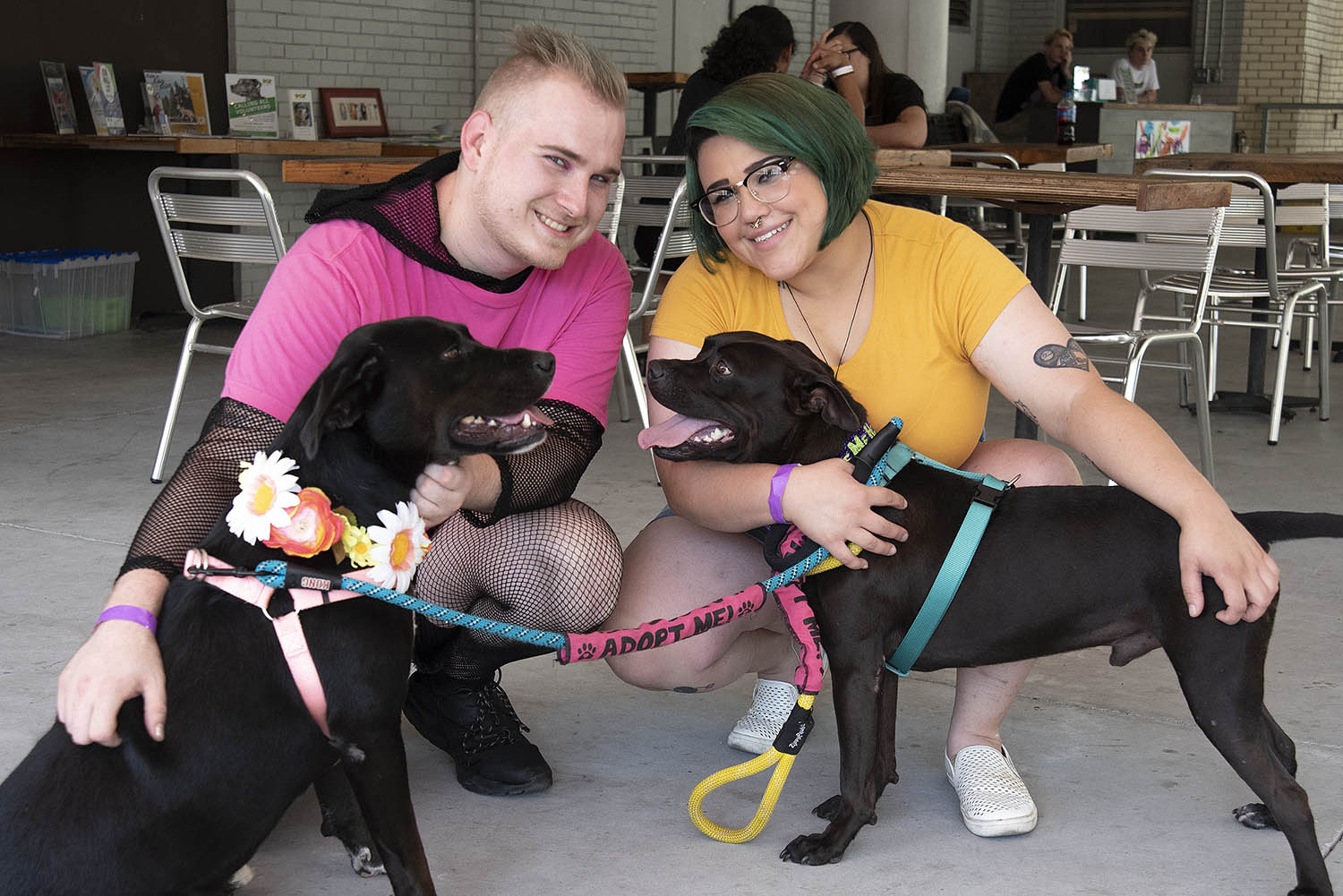 Co-sponsors Pierce Bradley and Sunny Delgado with "Annelle" and "Edmond"