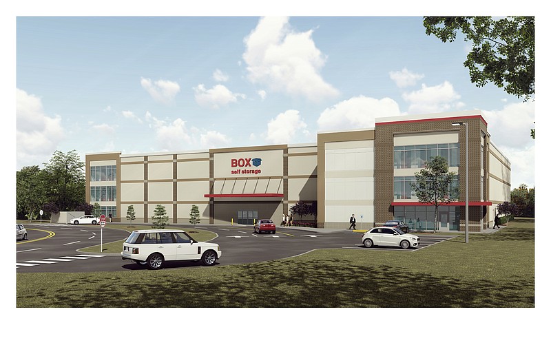 Rendering contributed by CBL Properties / A new 95,000-square-foot, 645-unit self-storage facility is under construction near Hamilton Place mall.