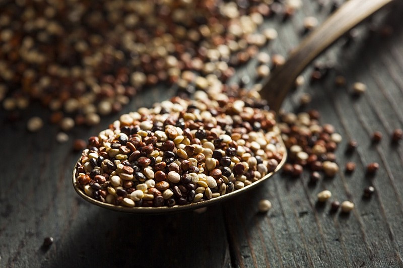 Organic Colorful Raw Quinoa in a Bowl quinoa tile food / Getty Images