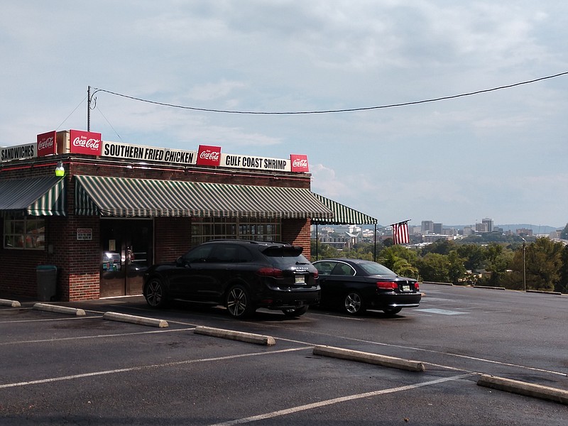 Staff photo by Mike Pare / Nikki's Drive-Inn on Cherokee Boulevard sits at the entrance of the Stringer's Ridge Tunnel overlooking downtown Chattanooga.