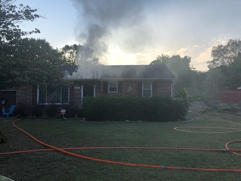Chattanooga firefighters responded to a fire at a home in the 2200 block of Beeler Avenue on Friday, Sept. 27, 2019. / Photo provided by the Chattanooga Fire Department