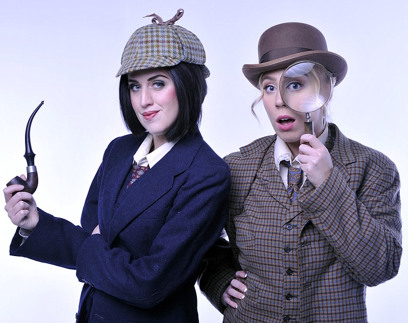 Photo by Barry Brown Images / Emma Jordan, left, as Sherlock Holmes and Hannah Hays as Doctor Watson star in "Baskerville" at the Cumberland County Playhouse through Nov. 7.