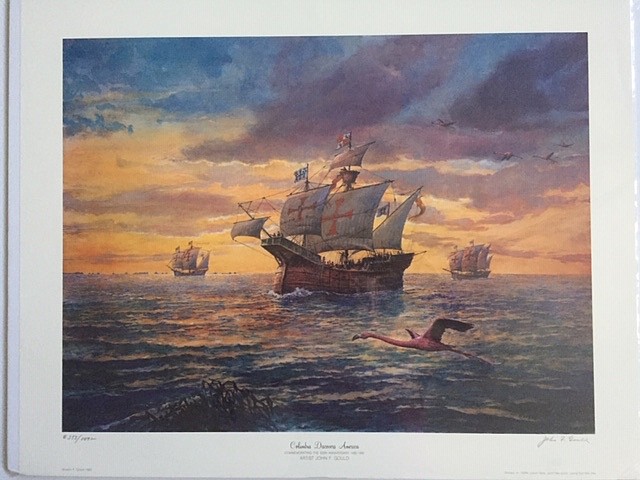 Photo from Robert Gould / A painting of ships 