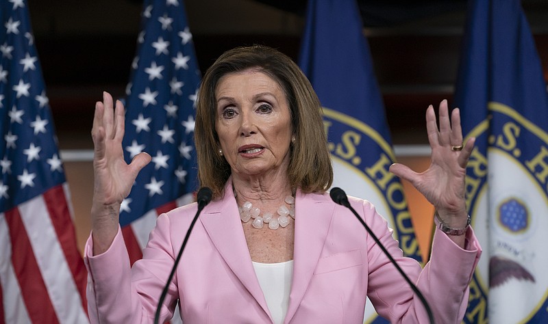 The Associated Press / Speaker of the House Nancy Pelosi, D-California, has decided to cash in her chips with members of her party who want to impeach President Donald Trump.