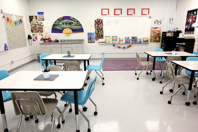 Staff file photo by Erin O. Smith / Learning labs are ready for students at Howard Connect Academy on Aug. 5, 2019. Education is the most important legislative issue for most Tennesseans, according to a new poll.