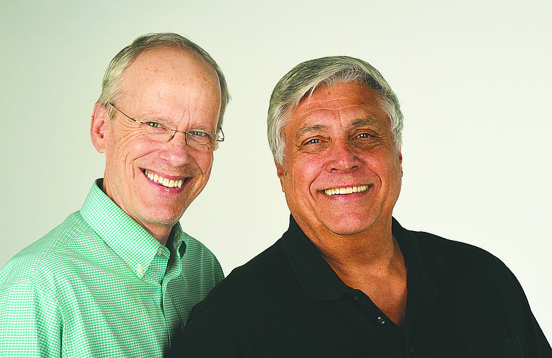 Tom Tozer and Bill Black pose for a portrait Monday, March 28, 2016 at the Chattanooga Times Free Press.