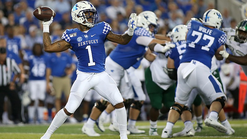 Kentucky photo by Barry Westerman / Kentucky junior receiver Lynn Bowden has been used in multiple roles during his career and played quarterback throughout last Saturday's 24-20 win over Arkansas.