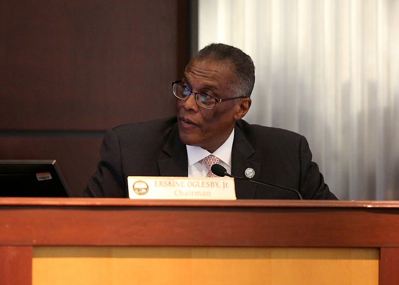 Staff photo by Erin O. Smith / Chattanooga City Council Chairman Erskine Oglesby speaks during a Chattanooga City Council meeting on Tuesday, May 7, 2019, in Chattanooga.