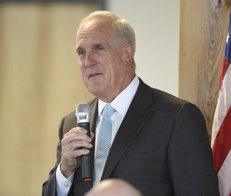 Staff File Photo / Tennessee Attorney General Herbert Slatery III speaks to attendees at the Pachyderm Club meeting at 2 on the Roof on Monday, Oct. 26, 2015, in Chattanooga, Tenn.