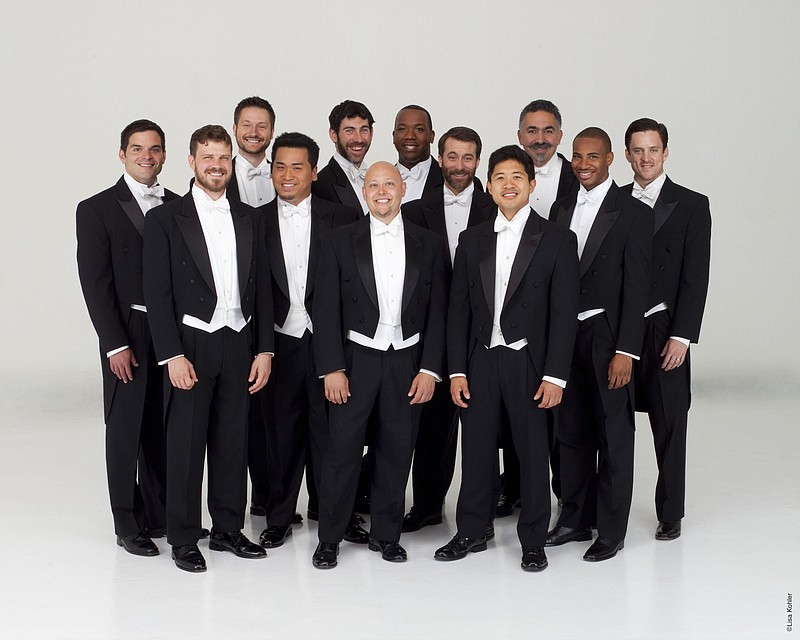 Lee University Contributed Photo / Male a cappella ensemble Chanticleer performs in the Presidential Concert Series at Lee University on Monday, Oct. 28.
