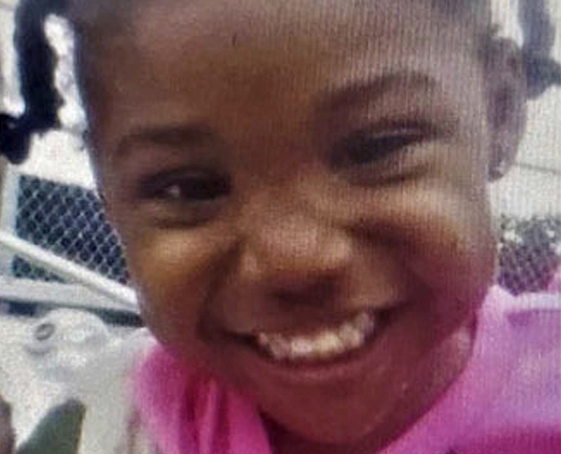 This undated photo released by the FBI shows 3-year-old Kamille McKinney, who police say has been missing since she was abducted while attending a birthday party on Saturday, Oct. 12, 2019, in Birmingham, Ala. (FBI via AP)