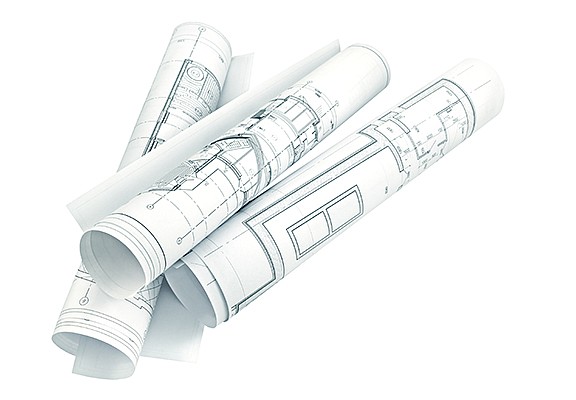 Getty Image/Several drawings for the project engineers.