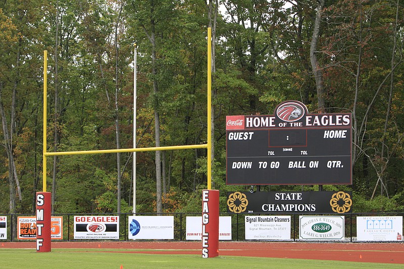 Staff file photo by Dan Henry / The town of Signal Mountain may take over scheduling for the town's youth sports leagues, including scheduling for the fields at Shackleford Ridge Park, of which Signal Mountain Middle/High School's football stadium, baseball and soccer fields are all part.