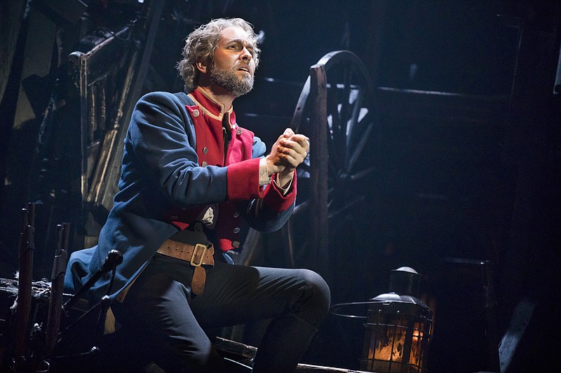 Photo by Matthew Murphy / Nick Cartell as Jean Valjean sings "Bring Him Home."