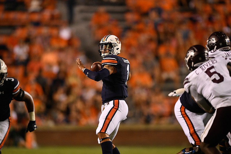 Auburn photo by Todd Van Emst / Auburn backup quarterback Joey Gatewood, shown in a 56-23 rout of Mississippi State this season, has entered the NCAA transfer portal.