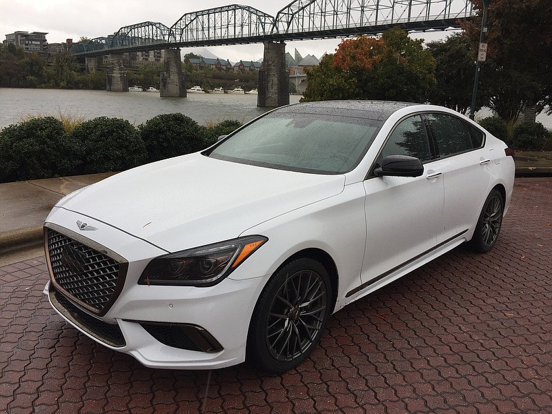 Staff Photo by Mark Kennedy/  The Genesis G80 is the brand flagship sedan.

