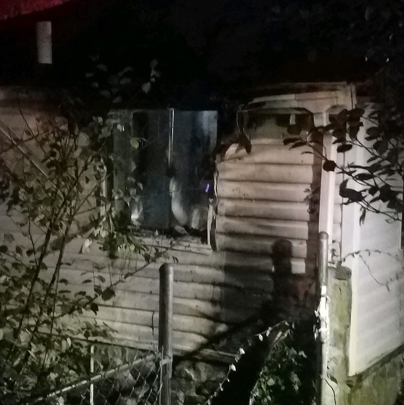 A Chattanooga man and his pets managed to escape an East Lake house fire on Saturday, Nov. 2, 2019, according to the Chattanooga Fire Department. / Photo by Captain Michael Thomas / Chattanooga Fire Department