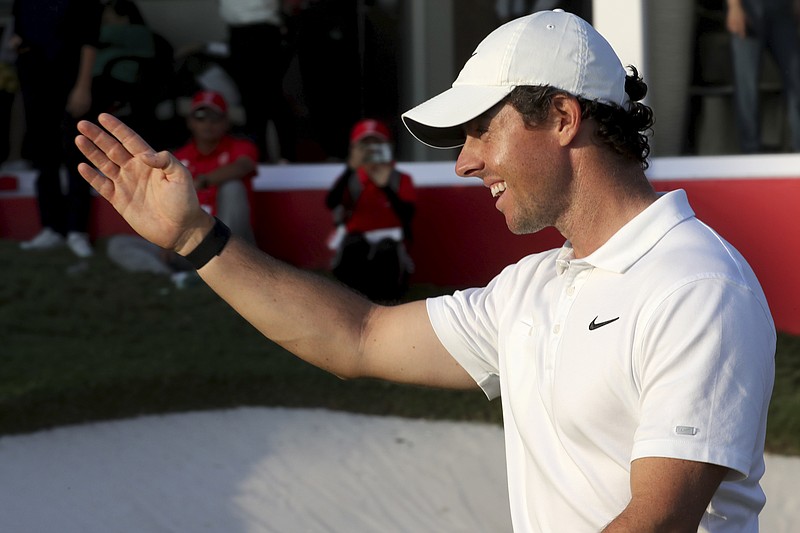 AP photo by Ng Han Guan / Rory McIlroy, pictured, beat Xander Schauffele in a one-hole playoff to win the HSBC Champions tournament in Shanghai this past November. It was his fourth win of 2019.
