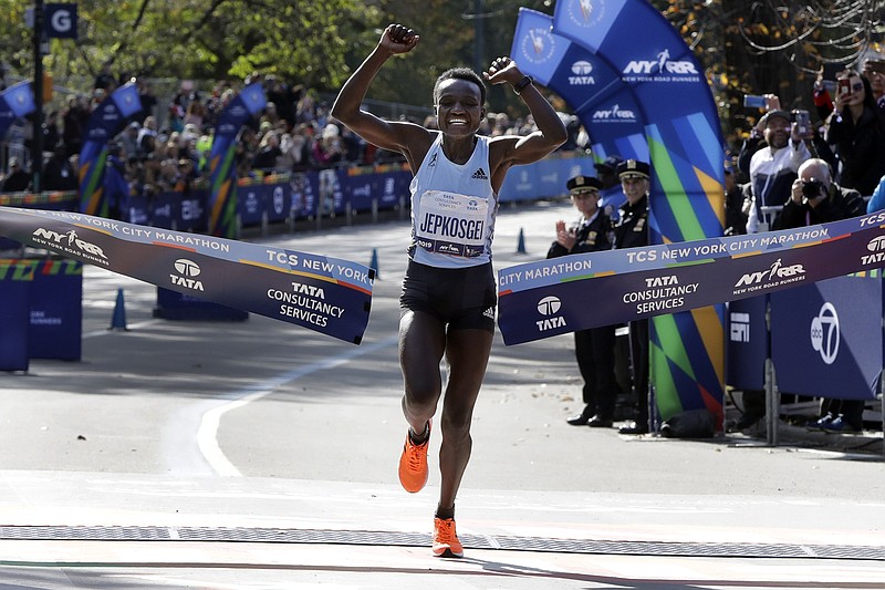  Joyciline Jepkosgei arrived in New York with a modest goal for her first marathon ever.