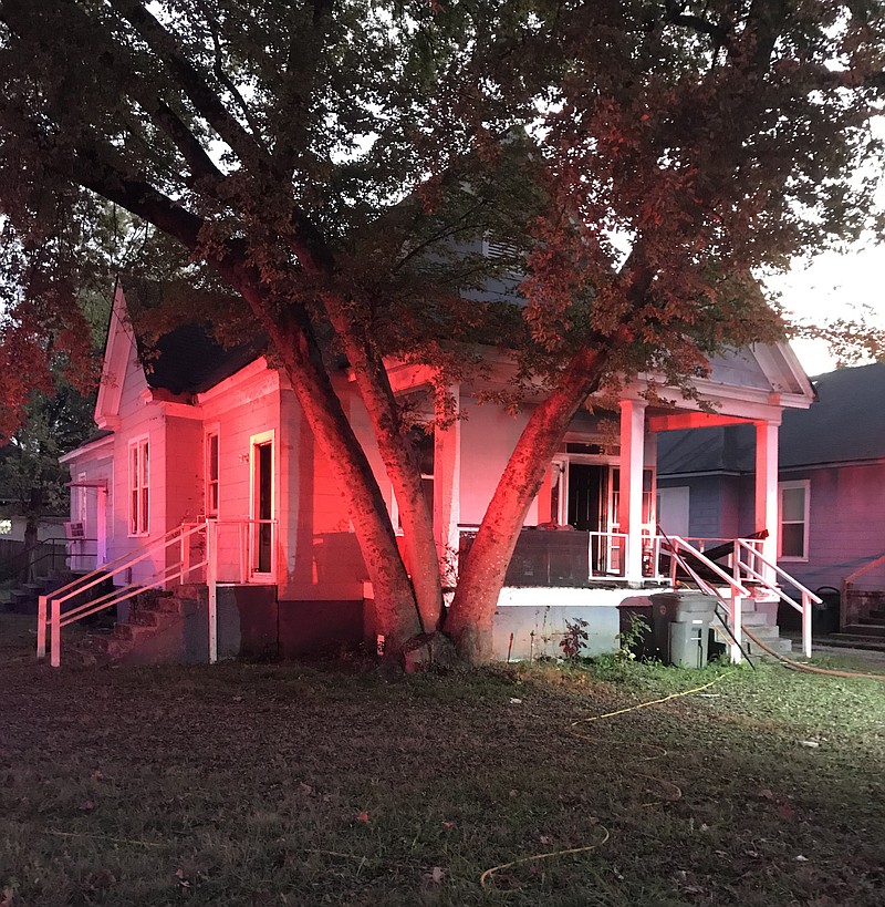 Chattanooga friefighters extinguished a house fire in the 2400 block of Bailey Avenue on Monday, Nov. 4, 2019. / Photo by Chattanooga Fire Department Battalion Chief Chris Warren