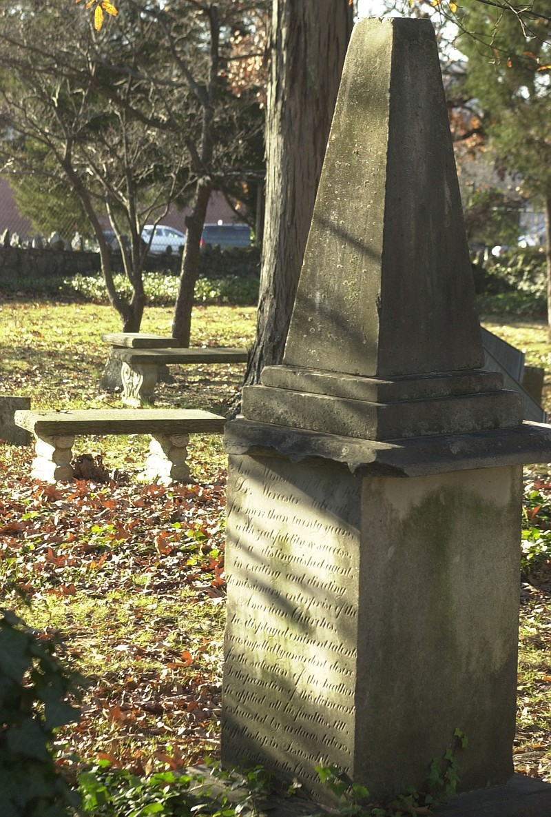 Staff File Photo / The Brainerd Mission Cemetery is all that remains of the Brainerd Mission founded in 1816. It is located off Brainerd Road adjacent to Eastgate Town Center.