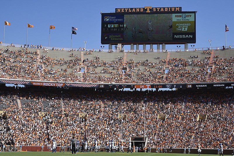 Staff photo by Robin Rudd / Tennessee hosted Georgia State to open the 2019 season at Neyland Stadium.