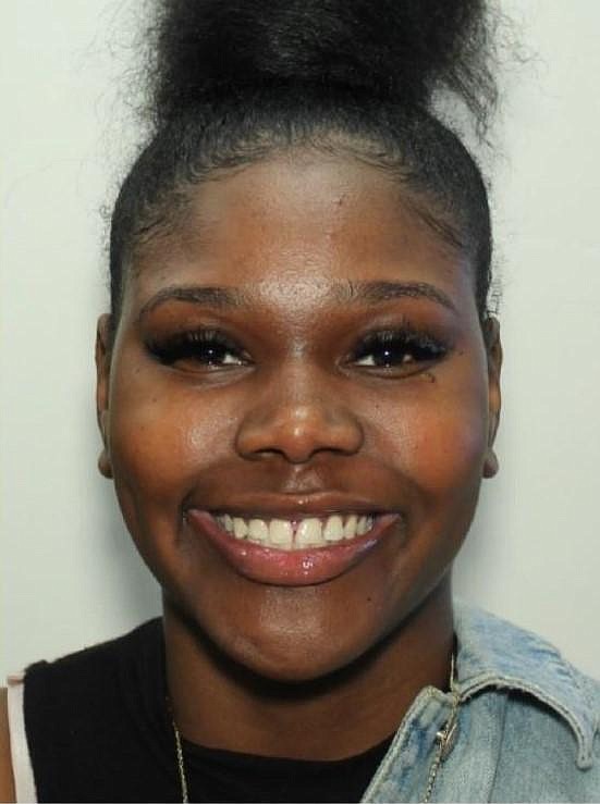 This undated photo provided by the Atlanta Police Department shows Alexis Crawford, a missing Clark Atlanta University student. Atlanta Police Chief Erika Shields said at a news conference Friday, Nov. 8, 2019, that the body of the 21-year-old was found Friday at a park in DeKalb County. (Atlanta Police Department/Atlanta Journal-Constitution via AP)