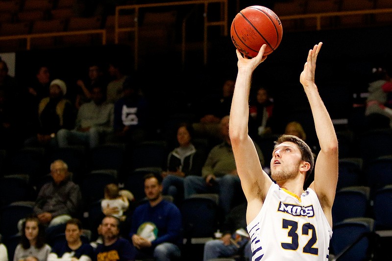 UTC's Matt Ryan stepped up late to help the Mocs hang on for a win Saturday at UNC Asheville. / Staff file photo by C.B. Schmelter