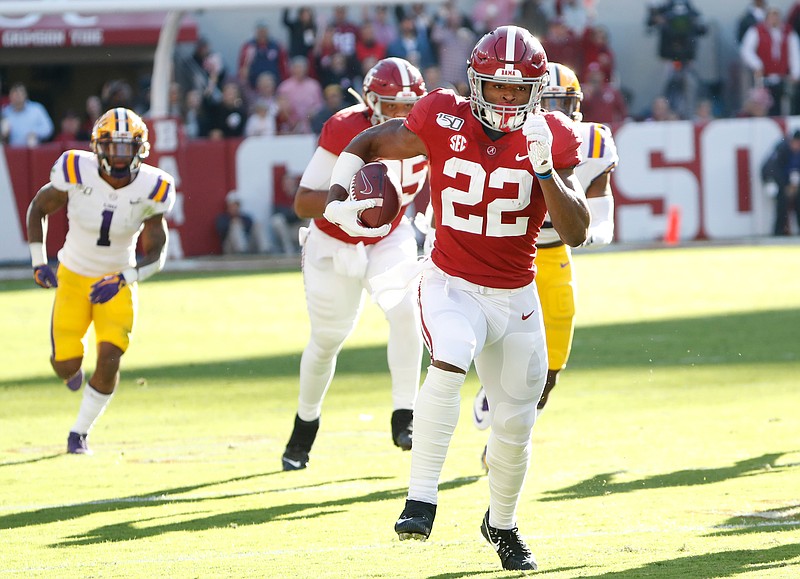 Crimson Tide Photos / Alabama junior running back Najee Harris rushed for 146 yards during Saturday's 46-41 home loss to LSU and said the Crimson Tide have to put the setback behind them.