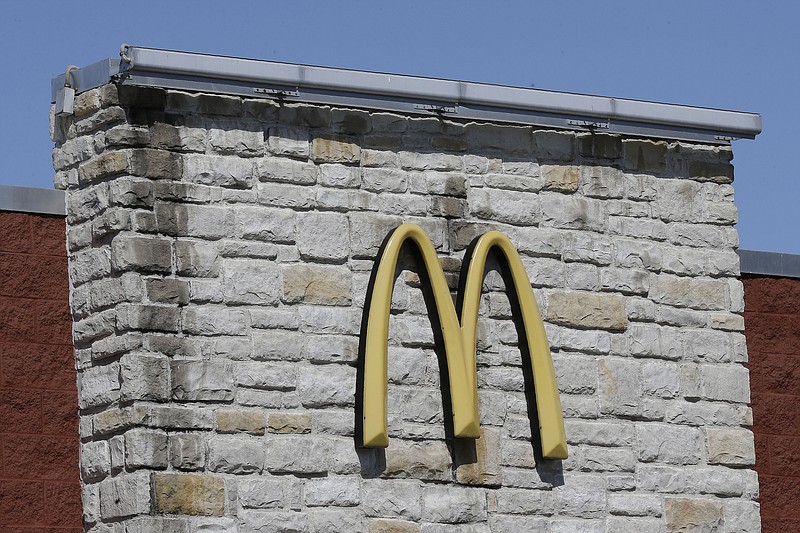 This Thursday, Oct. 17, 2019, photo shows the exterior of a McDonald's restaurant in Mebane, N.C. McDonald's CEO Steve Easterbrook is only the latest chief executive to be ousted over a consensual relationship with an employee. Increasingly, U.S. companies are adopting policies addressing workplace romances, a trend that began well before the #MeToo movement galvanized a national conversation surrounding sexual misconduct. (AP Photo/Gerry Broome)
