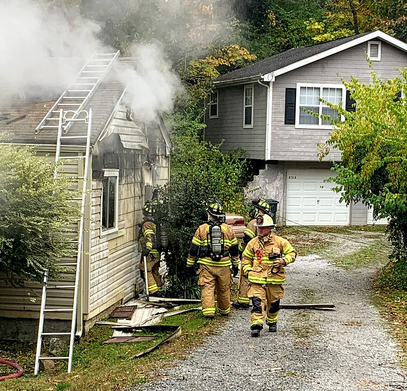 A fire on Curve Street on Tuesday, Nov. 12, 2019, sent an infant to the hospital. Photo contributed by the Chattanooga Fire Department. 