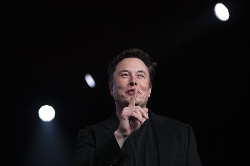 In this March 14, 2019, file photo Tesla CEO Elon Musk speaks before unveiling the Model Y at Tesla's design studio in Hawthorne, Calif. Tesla CEO Elon Musk says the electric car pioneer plans to build a new factory near Berlin. News agency dpa reported that Musk made the announcement during a prizegiving ceremony in the German capital Tuesday evening. (AP Photo/Jae C. Hong, File)