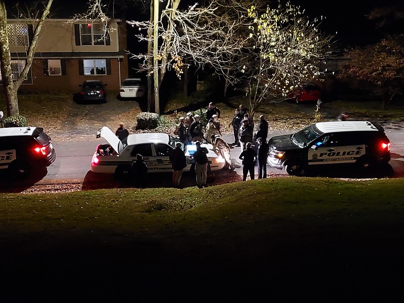 Chattanooga Police Department's SWAT and hostage negotiation teams were called to a home on Elaine Traill on Thursday, Nov. 14. Photo by Eric Latham