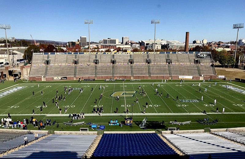 Staff photo by Robin Rudd/ On a beautiful Saturday afternoon for football, UTC hosted The Citadel in a SoCon matchup at Finley Stadium.