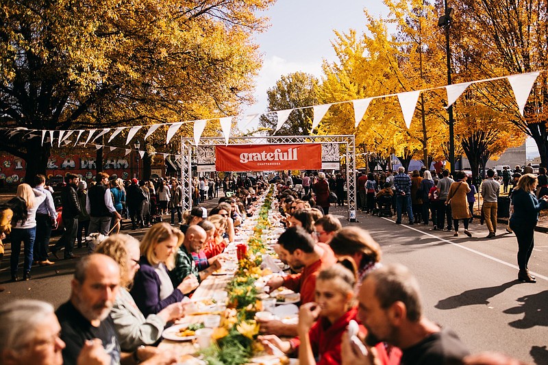 Photo by Our Ampersand Photography / The sixth annual Gratefull, a city-wide Thanksgiving potluck dinner in the middle of M.L. King Boulevard, is set for Monday, Nov. 25, from 11:30 a.m. to 1:30 p.m. sponsored by Causeway.