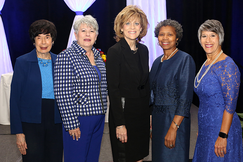 Staff photo by Erin O. Smith / Rickie Pierce, Paula Henderson, Lynda Minks Hood, Daisy Madison and Julie Baumgardner