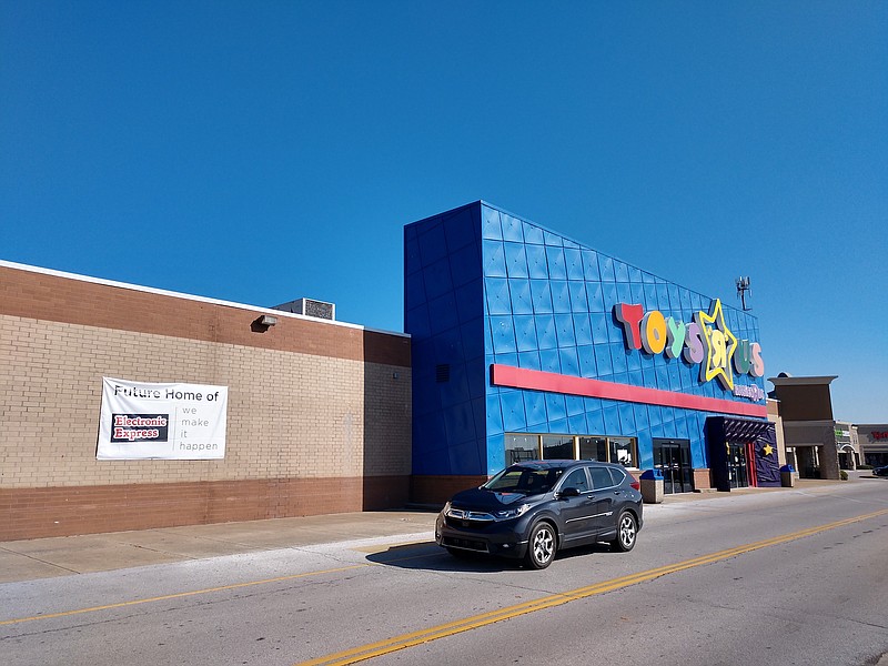 Staff photo by Mike Pare / Longtime Toys R Us store at Hamilton Place, which closed last year, will become home to a new Electronic Express.