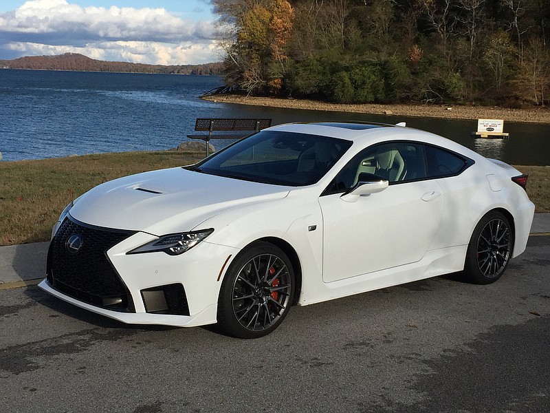 Staff Photo by Mark Kennedy/  The 2020 Lexus RCF Coupe is shown in Ultra White.
