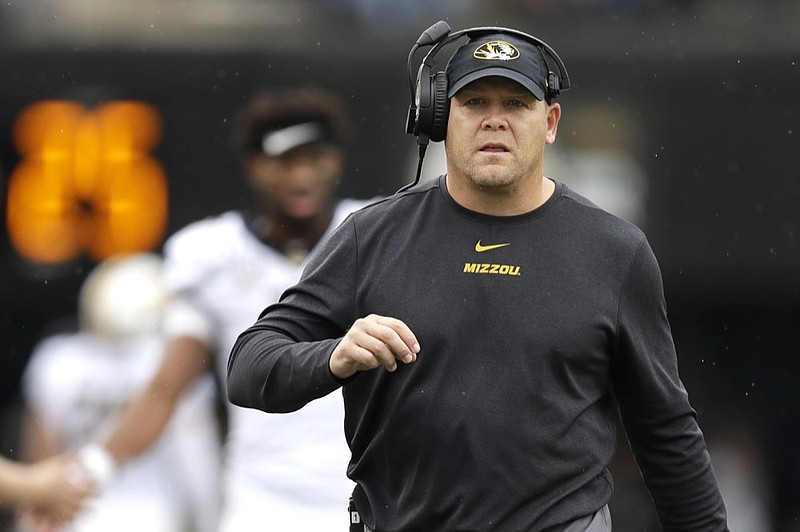 AP photo by Mark Humphrey / Barry Odom watches from the sideline in the first half of Missouri's football game at Vanderbilt on Oct. 19. Odom, Missouri's coach the past four seasons, was fired on Saturday.