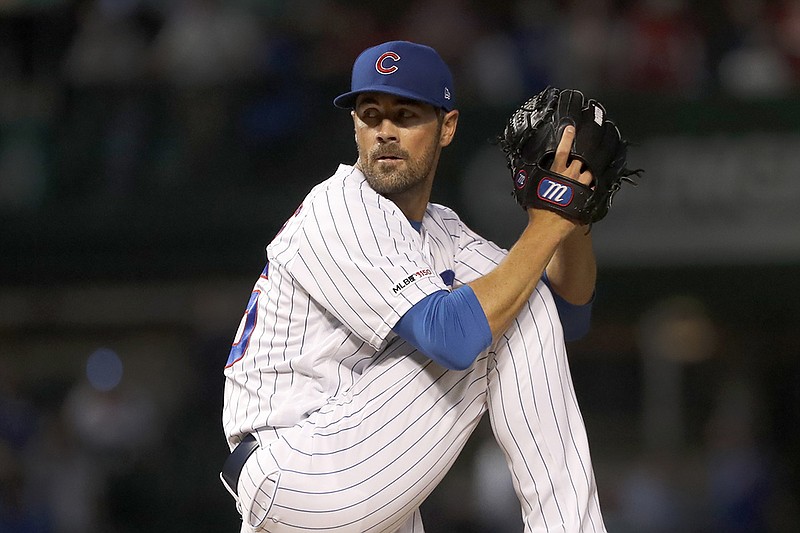 Cole Hamels, who pitched for the Chicago Cubs this past season, has signed a one-year deal with the Atlanta Braves. / AP file photo by Charles Rex Arbogast