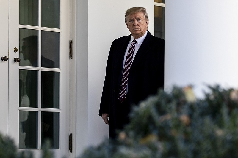 The New York Times file photo / President Donald Trump at the White House in Washington last month as impeachment loomed.