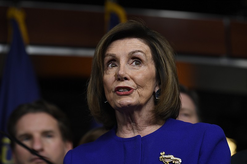 House Speaker Nancy Pelosi of Calif., speaks at a news conference on Capitol Hill in Washington, Tuesday, Dec. 10, 2019, on Capitol Hill in Washington. (AP Photo/Susan Walsh)