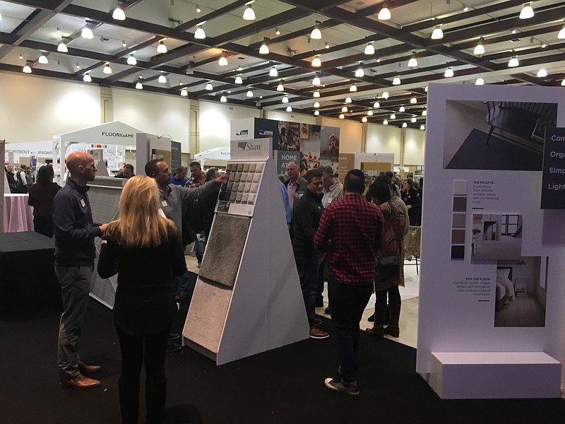 Photo by Dave Flessner / Shaw Industries sales staff from across the country gather in Chattanooga's Convention Center to see new company products