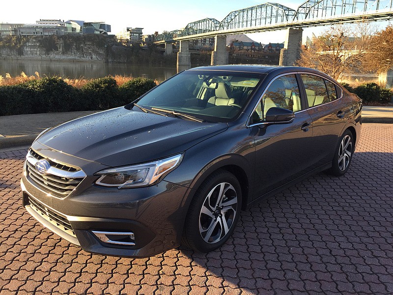 Staff Photo by Mark Kennedy/  Exterior styling for the Subaru Legacy has been freshened for the 2020 model year.
