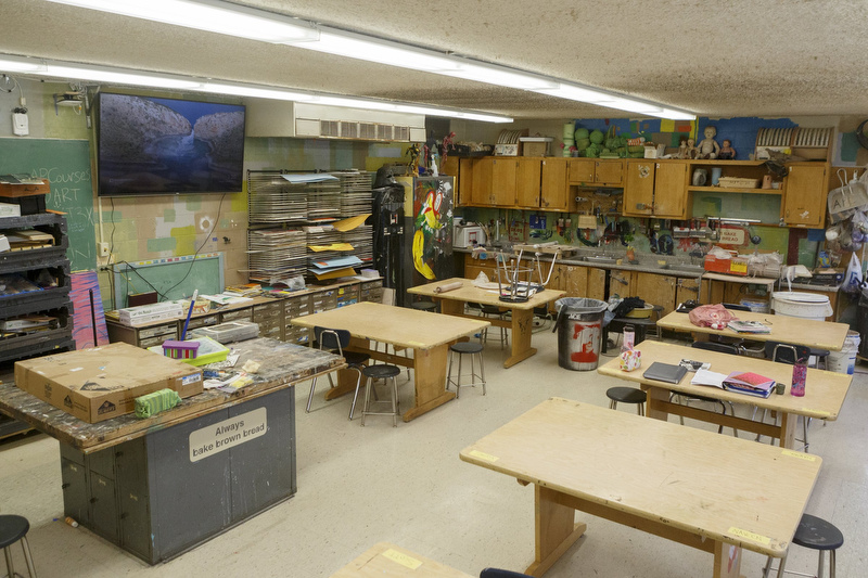 Staff photo by C.B. Schmelter / The 2D and 3D art classroom is seen at Chattanooga Center for Creative Arts on Tuesday, Dec. 10, 2019 in Chattanooga, Tenn.