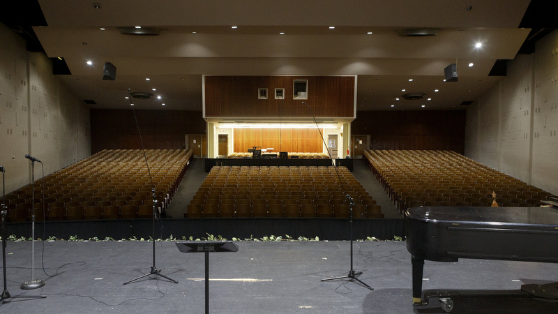 Staff photo by C.B. Schmelter / The auditorium is seen from the stage at Chattanooga Center for Creative Arts on Tuesday, Dec. 10, 2019 in Chattanooga, Tenn.