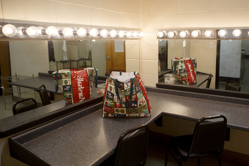 Staff photo by C.B. Schmelter / A dressing room is seen at Chattanooga Center for Creative Arts on Tuesday, Dec. 10, 2019 in Chattanooga, Tenn.