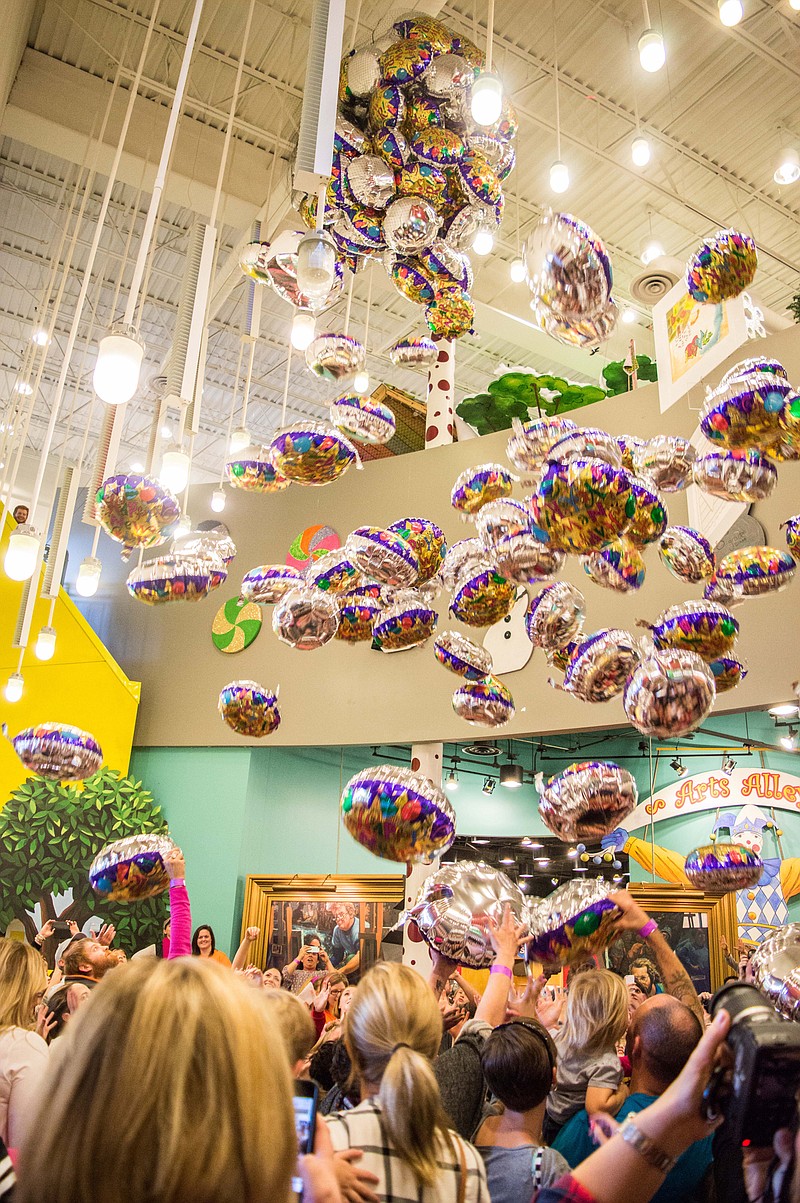 Creative Discovery Museum Contributed Photo / Kids will count down to a balloon drop at the stroke of noon at Tuesday's New Year's at Noon party.