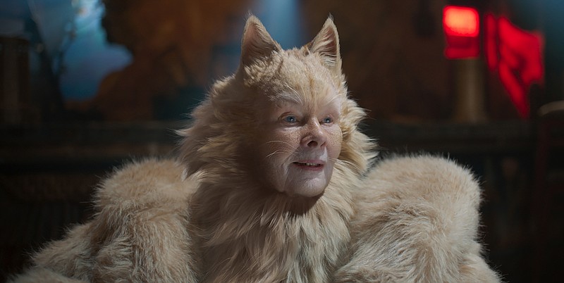 This image released by Universal Pictures shows Judi Dench as Old Deuteronomy in a scene from "Cats." (Universal Pictures via AP)